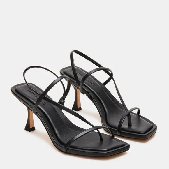 Steve Madden Locke High Heels in Black 8.5 with box Womens Sandals - Picture 1 of 16